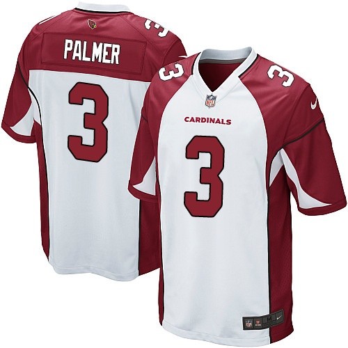 Youth Elite Carson Palmer Nike Jersey White Road - #3 NFL Arizona Cardinals